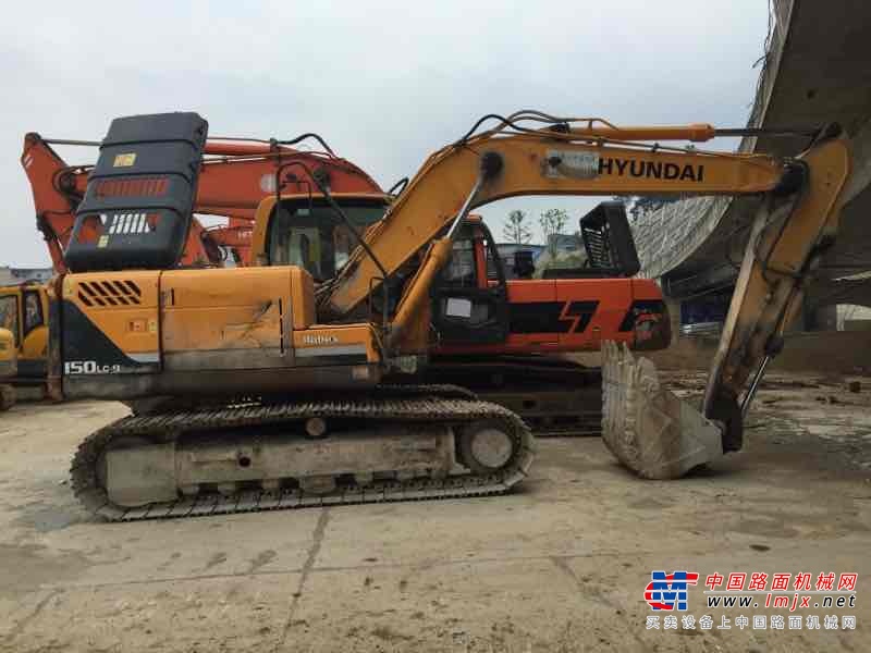 贵州出售转让二手4580小时2013年现代R150LC挖掘机