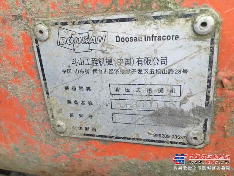 贵州出售转让二手5800小时2011年斗山DH80GOLD挖掘机