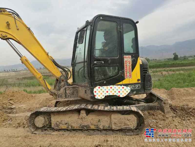山西出售转让二手4600小时2013年现代R55挖掘机