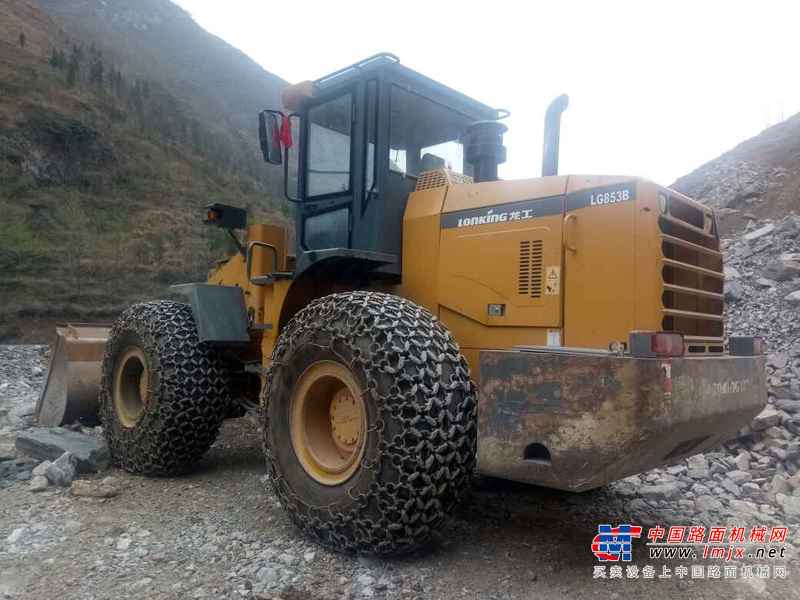贵州出售转让二手3800小时2013年龙工LG853B装载机