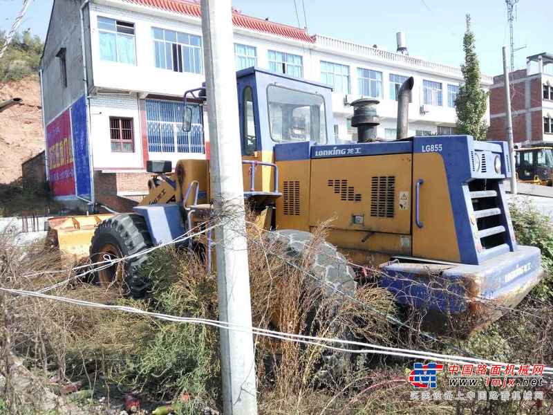 陕西出售转让二手8000小时2008年龙工LG855装载机