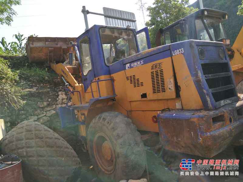 贵州出售转让二手9853小时2008年龙工LG833装载机