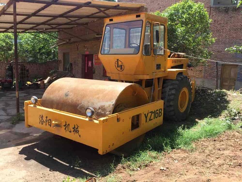 陕西出售转让二手1小时2003年洛建YZ16B单钢轮压路机