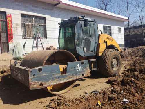 河南出售转让二手4000小时2007年洛建LSS220单钢轮压路机