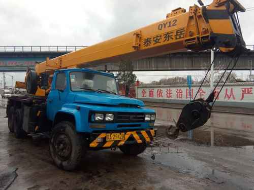山西出售转让二手16000小时2007年东岳重工QY12E汽车起重机