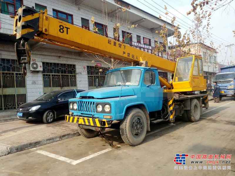 山西出售转让二手7180小时2002年湖北建筑机械QY8汽车起重机
