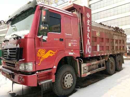 吉林出售转让二手2013年中国重汽豪沃ZZ3257N3847D1自卸车