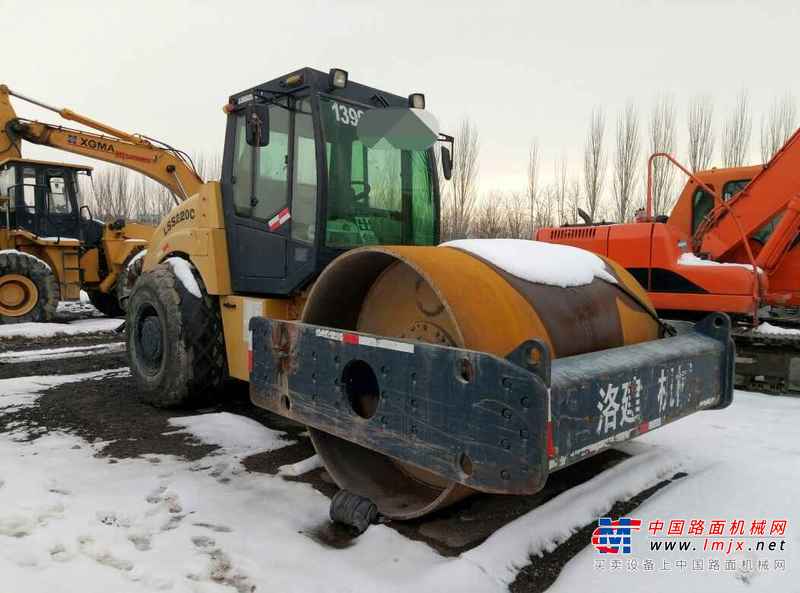 宁夏出售转让二手7000小时2011年洛建LSS220单钢轮压路机