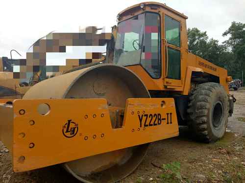 广东出售转让二手5300小时2005年洛建YZ20B单钢轮压路机