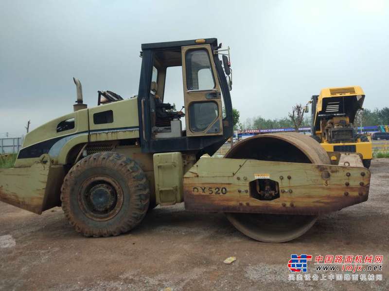 陕西出售转让二手6580小时2005年龙工QX520单钢轮压路机