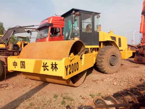 黑龙江出售转让二手8000小时2008年常林YZ20单钢轮压路机