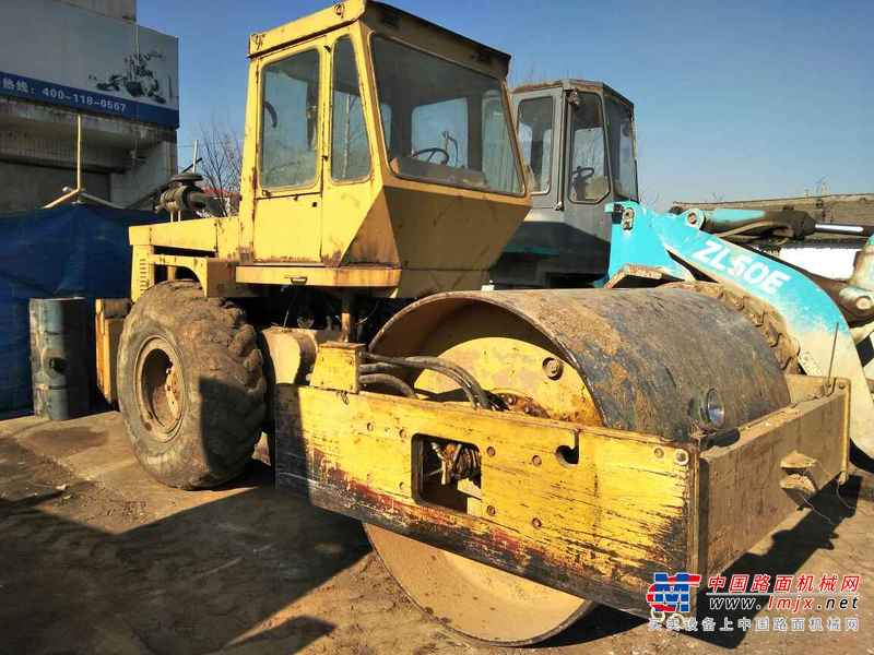 山西出售转让二手8000小时2004年洛建YZ16B单钢轮压路机