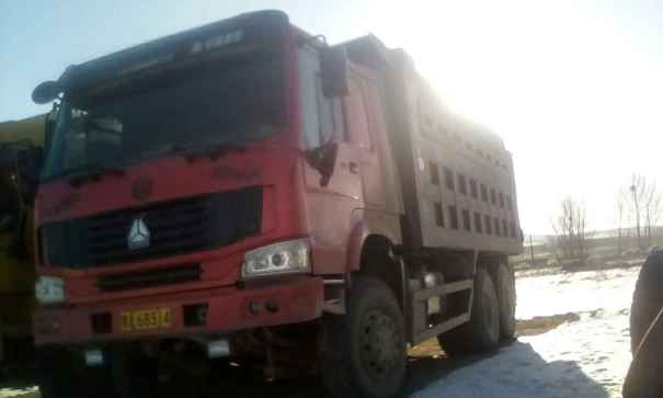 内蒙古出售转让二手2009年中国重汽豪沃ZZ3257N3847D1N7WA自卸车