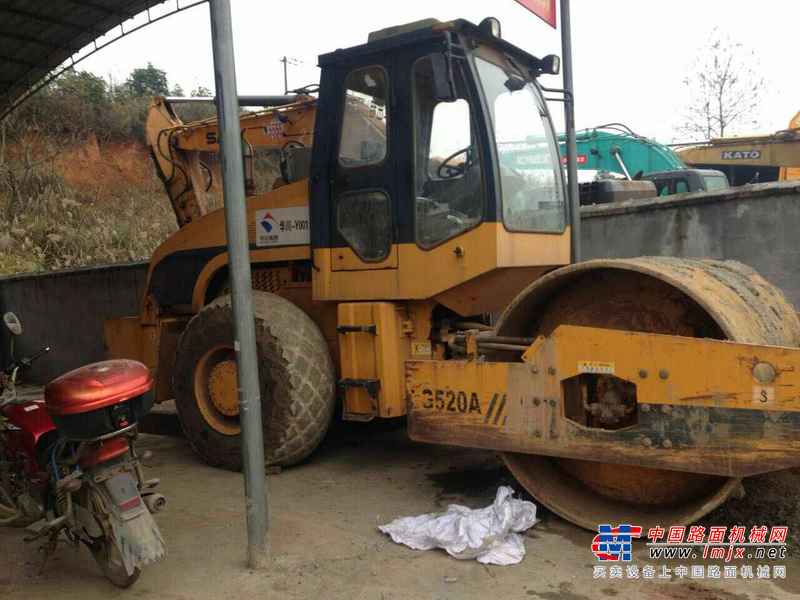湖南出售转让二手7400小时2010年龙工LG520A单钢轮压路机