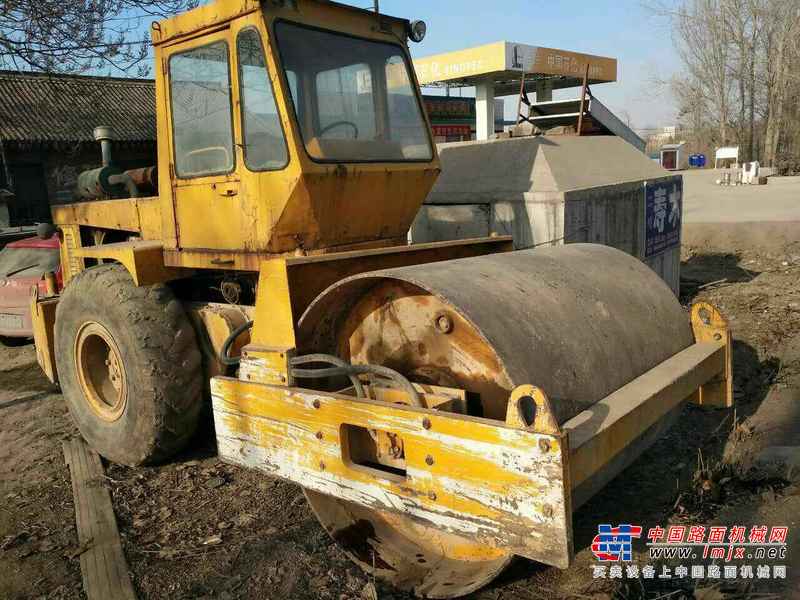 山西出售转让二手5800小时2005年洛建YZ14B单钢轮压路机