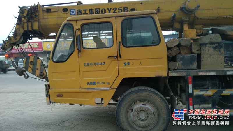 山西出售转让二手3000小时2009年徐工QY25K5汽车起重机