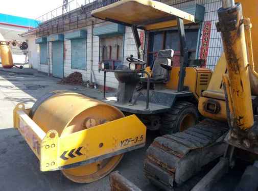 山西出售转让二手800小时2010年洛建ZLD35单钢轮压路机