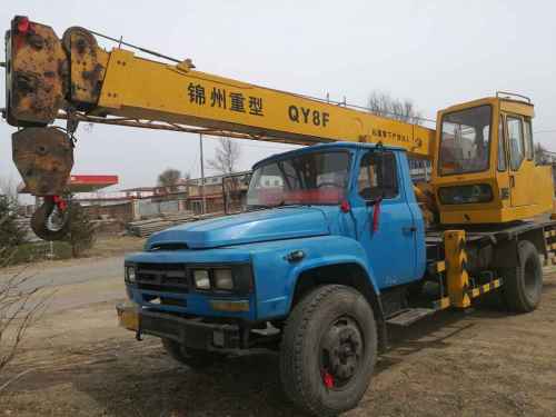 辽宁出售转让二手2400小时2008年抚挖锦重QY8FY汽车起重机