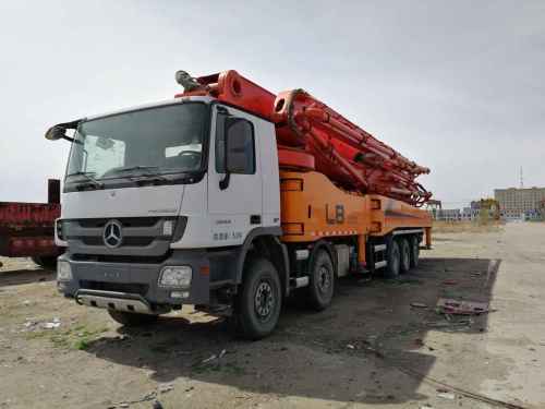 内蒙古出售转让二手5000小时2012年福田重机BJ5530泵车