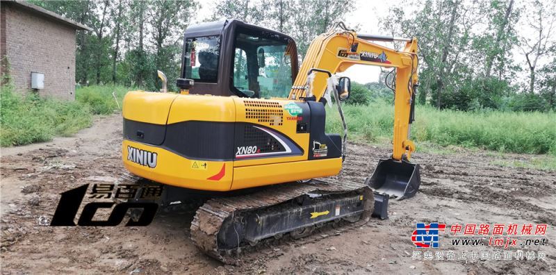 石家庄市出售转让二手5小时2019年犀牛重工XN80-E挖掘机