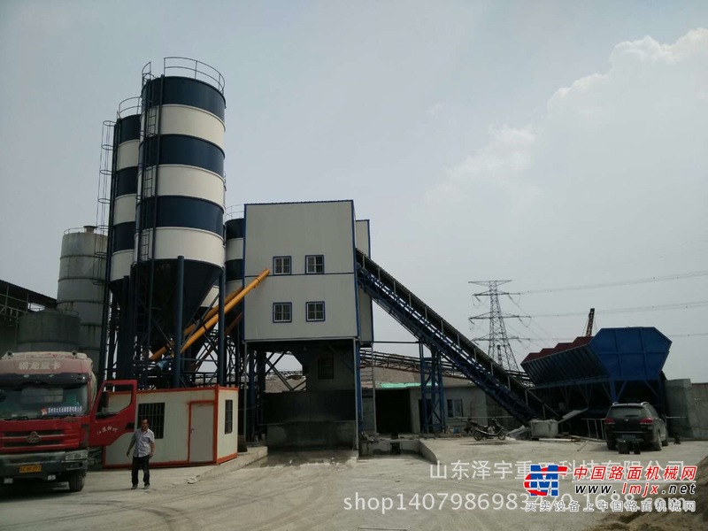 出售转让二手泽宇重工HLS120混凝土搅拌站