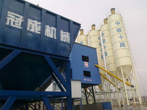 出售转让二手冠成HLS90混凝土搅拌站