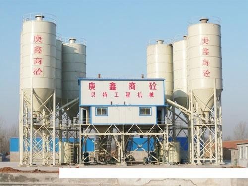 出售转让二手山东贝特HZS25-180混凝土搅拌站