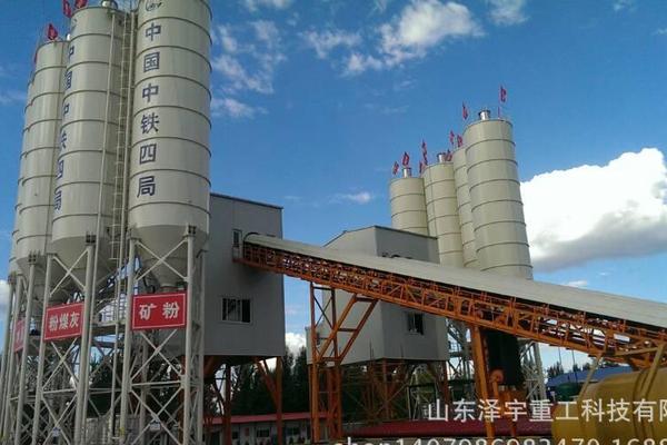 出售转让二手泽宇重工HLS180混凝土搅拌站