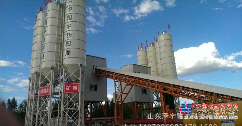 出售转让二手泽宇重工HLS180混凝土搅拌站