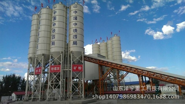 出售转让二手泽宇重工HLS90*2混凝土搅拌站