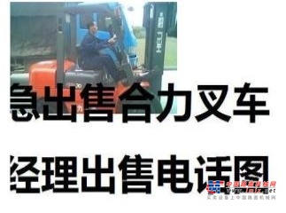 德州市出售转让二手合力电动叉车