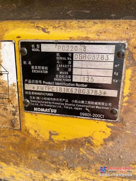 徐州市出售转让二手不详小时2011年小松PC220-8挖掘机