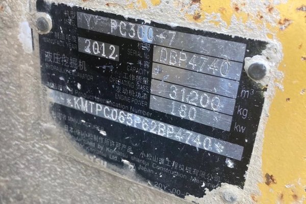 徐州市出售转让二手不详小时2012年小松PC300-7挖掘机