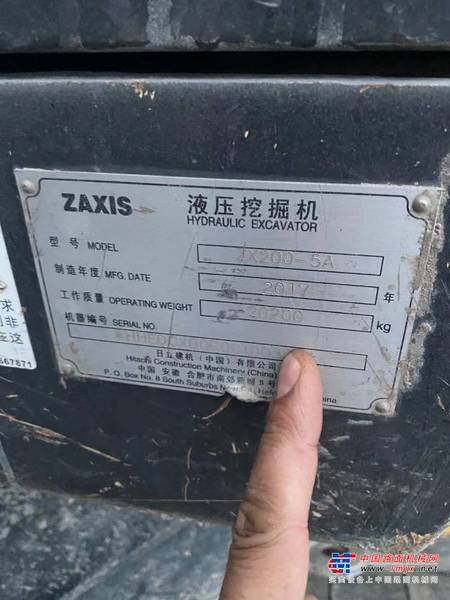 徐州市出售转让二手不详小时2017年日立EX200挖掘机