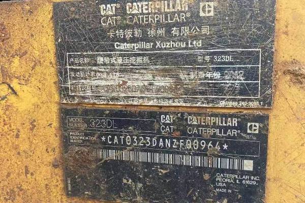 徐州市出售转让二手不详小时2012年卡特彼勒323DL挖掘机