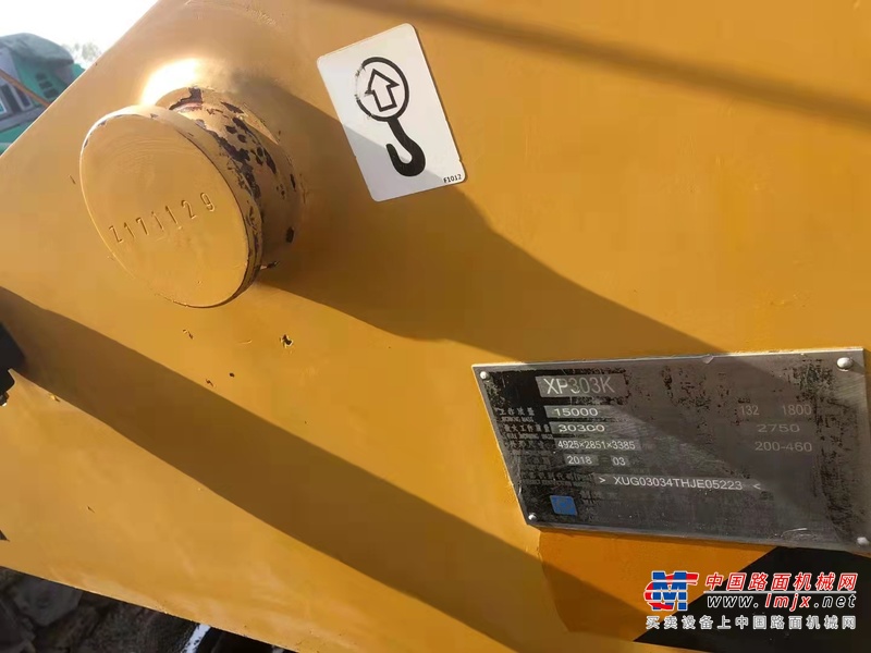 武汉市出售转让二手不详小时2018年徐工XP303K轮胎压路机