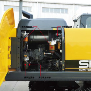 【多图】住友SH210-6挖掘机燃料粗滤器细节图_高清图