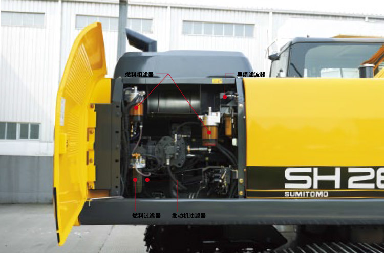 【多图】住友SH300挖掘机减少燃料堵塞细节图_高清图