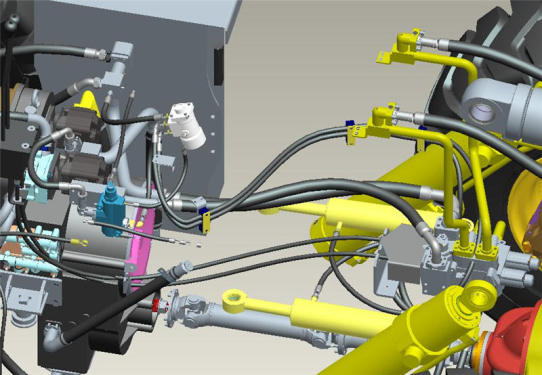 【節能省油】采用雙泵合、分流液壓係統，重載卸荷。相同工況下功率損耗更少，油耗更低。