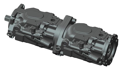 【Piston pump】High-quality piston pump: The double variable-displacement piston pump with high quality and stability is applied to ensure a maximum hoisting speed of 130m/min and a maximum swing speed of 2.5r/min, which greatly improved the operation efficiency of the vehicle.