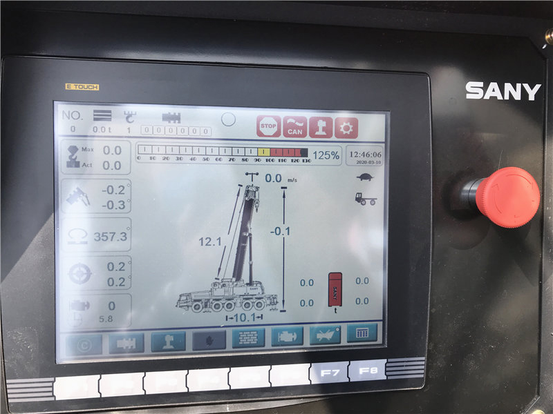 【多图】【720° VR Display】 Sany SAC1300S All-terrain Crane10.4’’ color display screen