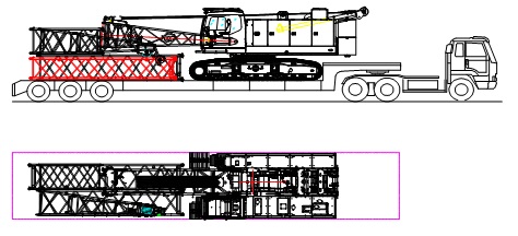 【多图】【720° VR Display】 Sany SCC450A Crawler CraneSingle trailer transport细节图_高清图