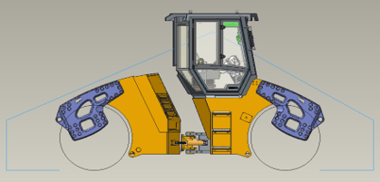 【多图】柳工CLG6212E双钢轮压路机操作空间和视野细节图_高清图