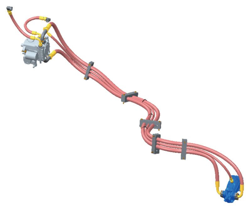【多图】山工机械 SEM526 压路机液压系统细节图_高清图