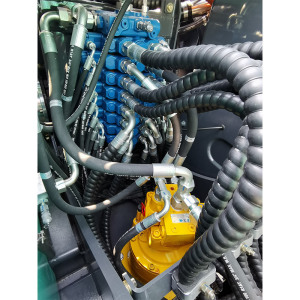 【多图】宇龙YL128W系列轮式挖掘机液压系统细节图_高清图