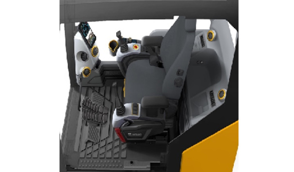 【可调节空气悬浮式座椅】选用空气悬浮座椅， 扶手与座椅同步高度调整，降低驾驶员的疲劳度，提高舒适性。