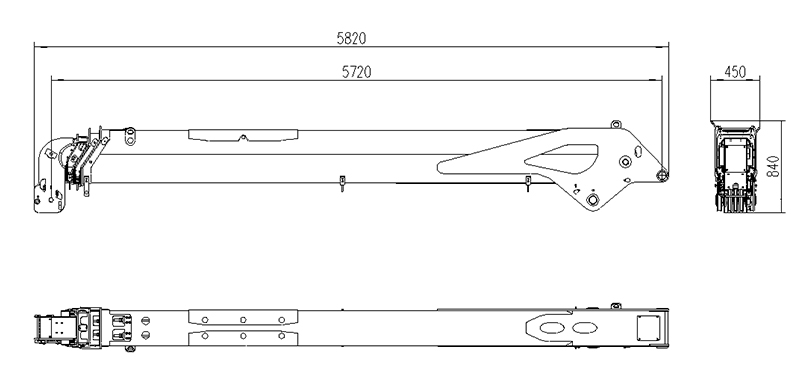 福田雷薩 SQ12X4 12噸隨車起重機