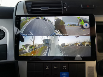 【多图】【VR全景展示】中联东风天龙搅拌车9寸高清中控屏细节图_高清图