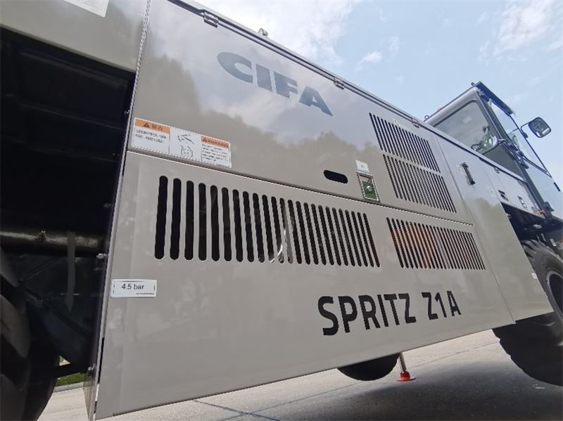 【多图】【VR全景展示】中联重科SPRITZ Z1A湿喷机钢板机身细节图_高清图