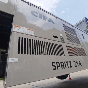 【多图】【VR全景展示】中联重科SPRITZ Z1A湿喷机钢板机身细节图_高清图